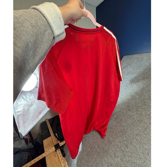 2017 Bayern Munich #9 FC Football Soccer Jersey Mens 2XL Red Adidas Climacool - Picture 9 of 9